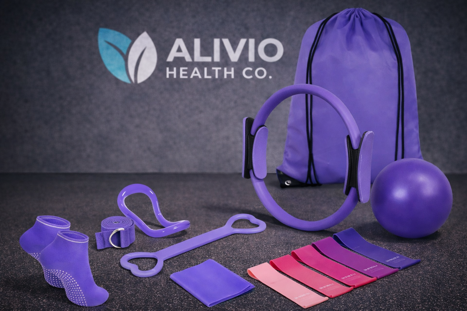 13-Piece Yoga & Pilates Fitness Set for Full-Body Training & Recovery