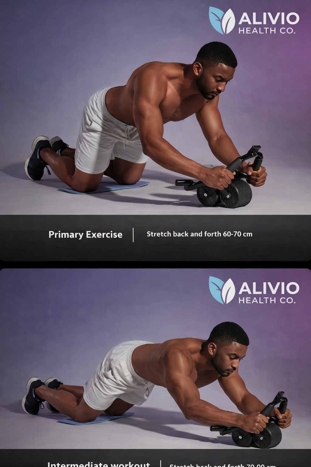 Automatic Rebound Ab Wheel for Core & Full-Body Training