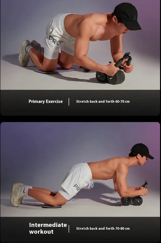 Automatic Rebound Ab Wheel for Core & Full-Body Training